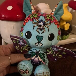 Colorful Plush Bat Toy tattoo zoo bag charm